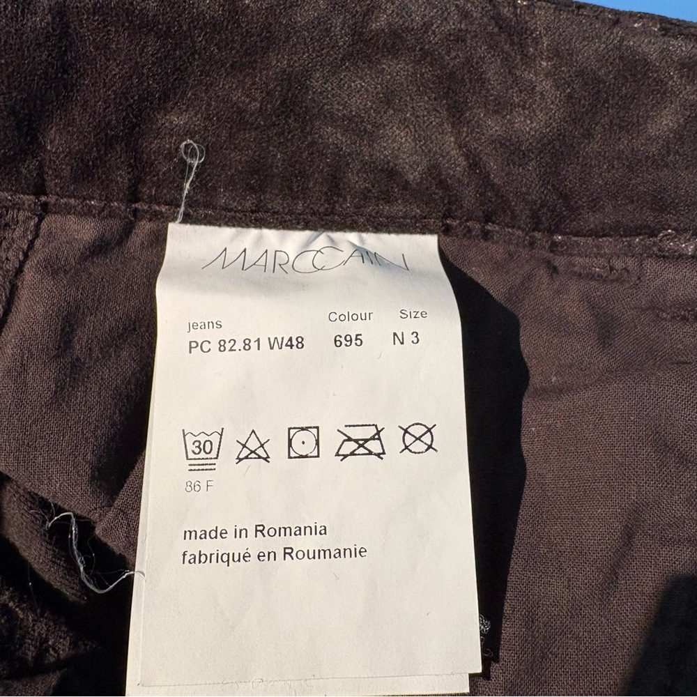 Marc Cain Charcoal Velvet Trousers - Picture 8 of 11